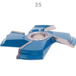 FRESA PARA ALMOFADAS “TIPO CRUZEIRO” Corpo em aço 1045 e insertos de metal duro (Wídea) soldados ou integralmente em Aço Ferramenta alta liga temperado.